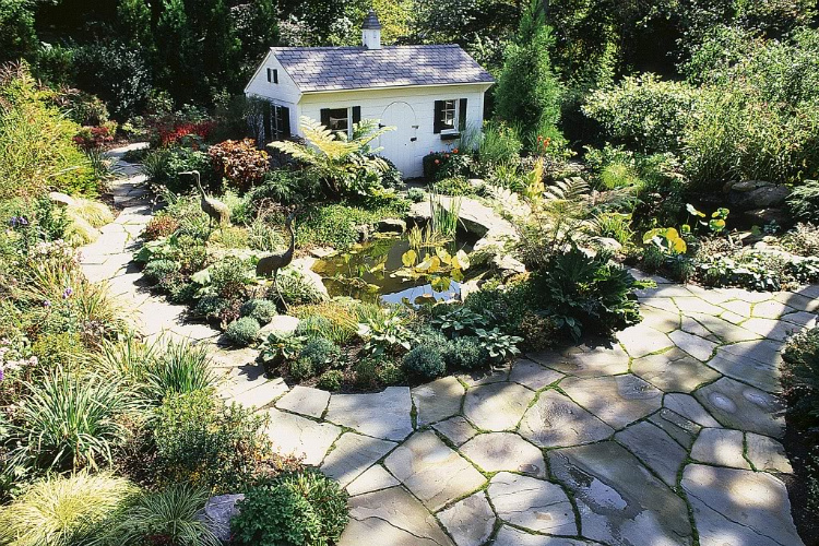 Exterior Landscape Design around private home